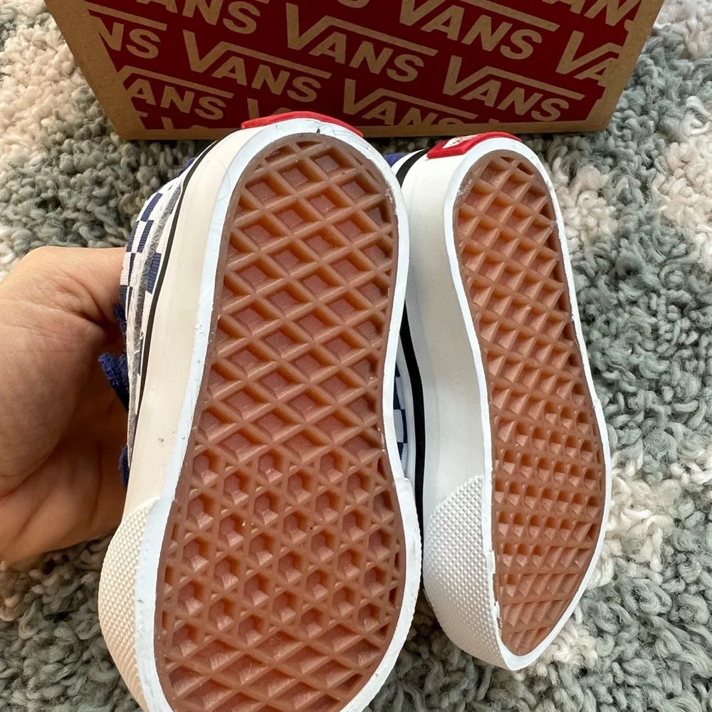VANS Sk8-Mid Reissu in Theory Blueprint blue toddler shoes size 2 NEW - Picture 4 of 9